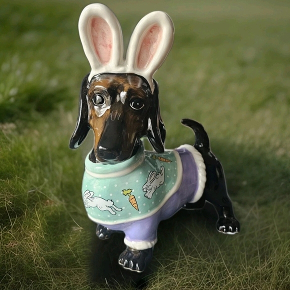 Blue Sky Other - Blue Sky Easter Dachsund with Bunny Ears Sold Out